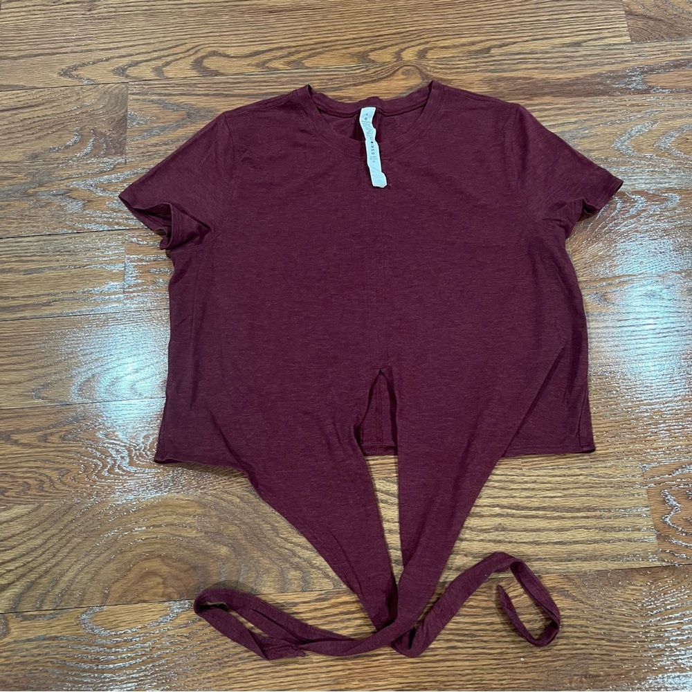 Lululemon Cropped Wrap Top size 6
